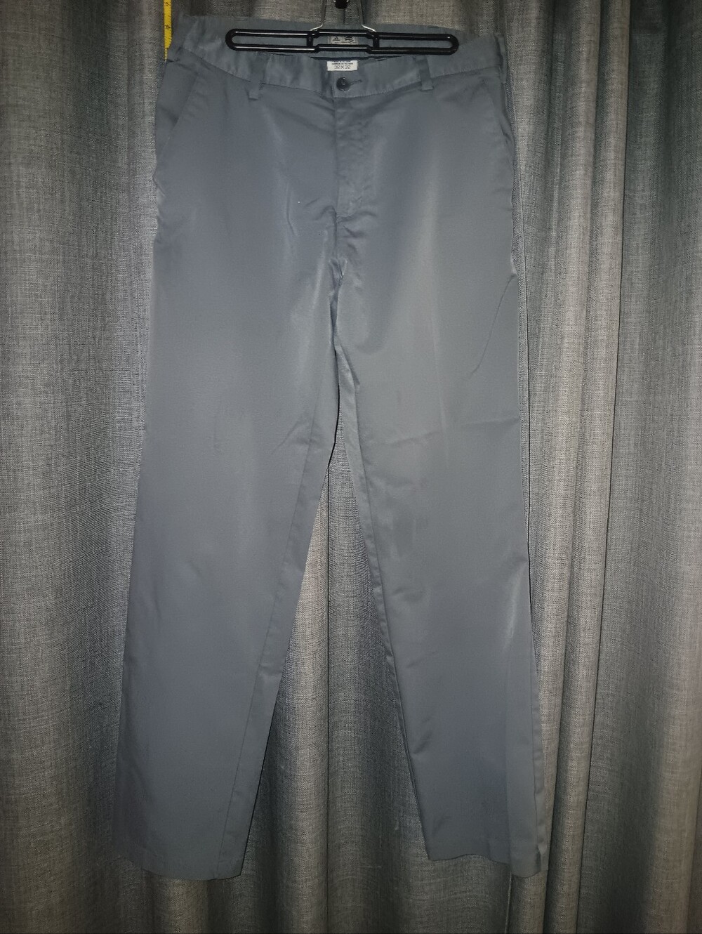 Adidas Men's Gray Dress/Golf Pants - Classic Straight Fit Size 32x32